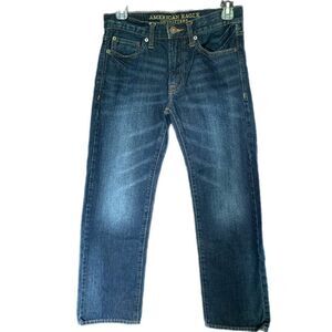 26X28 American Eagle Outfitter Original Straight Dark Wash Blue Jeans